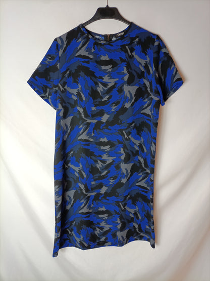 ELOGY. Tricolor flowing dress. TS