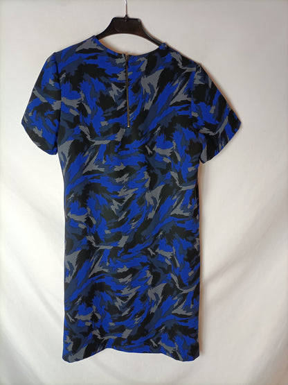 ELOGY. Tricolor flowing dress. TS