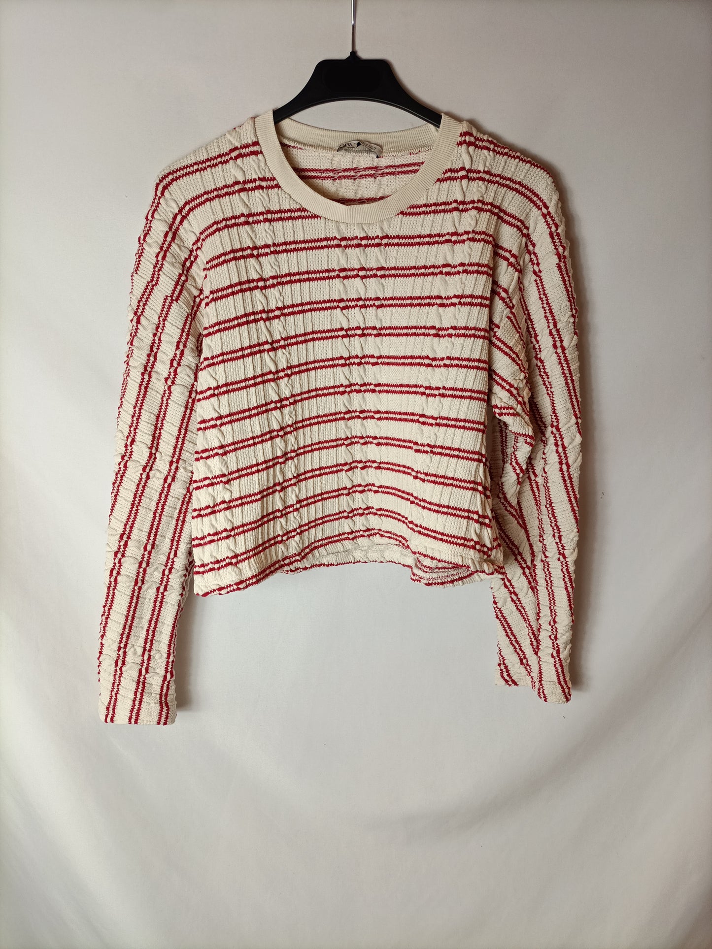 ZARA. Top punto rayas T.s