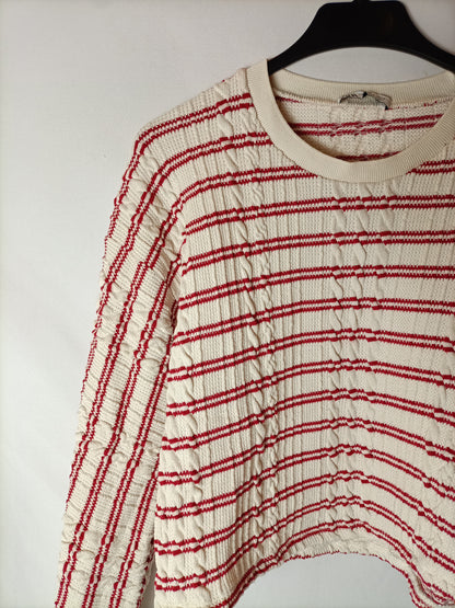 ZARA. Top punto rayas T.s