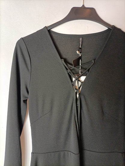 STRADIVARIUS. Black Ts rope dress