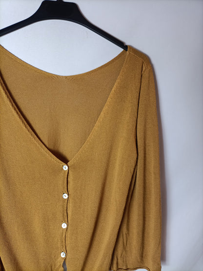 Copia de OTRAS. Top punto mostaza lazada T.u(S)