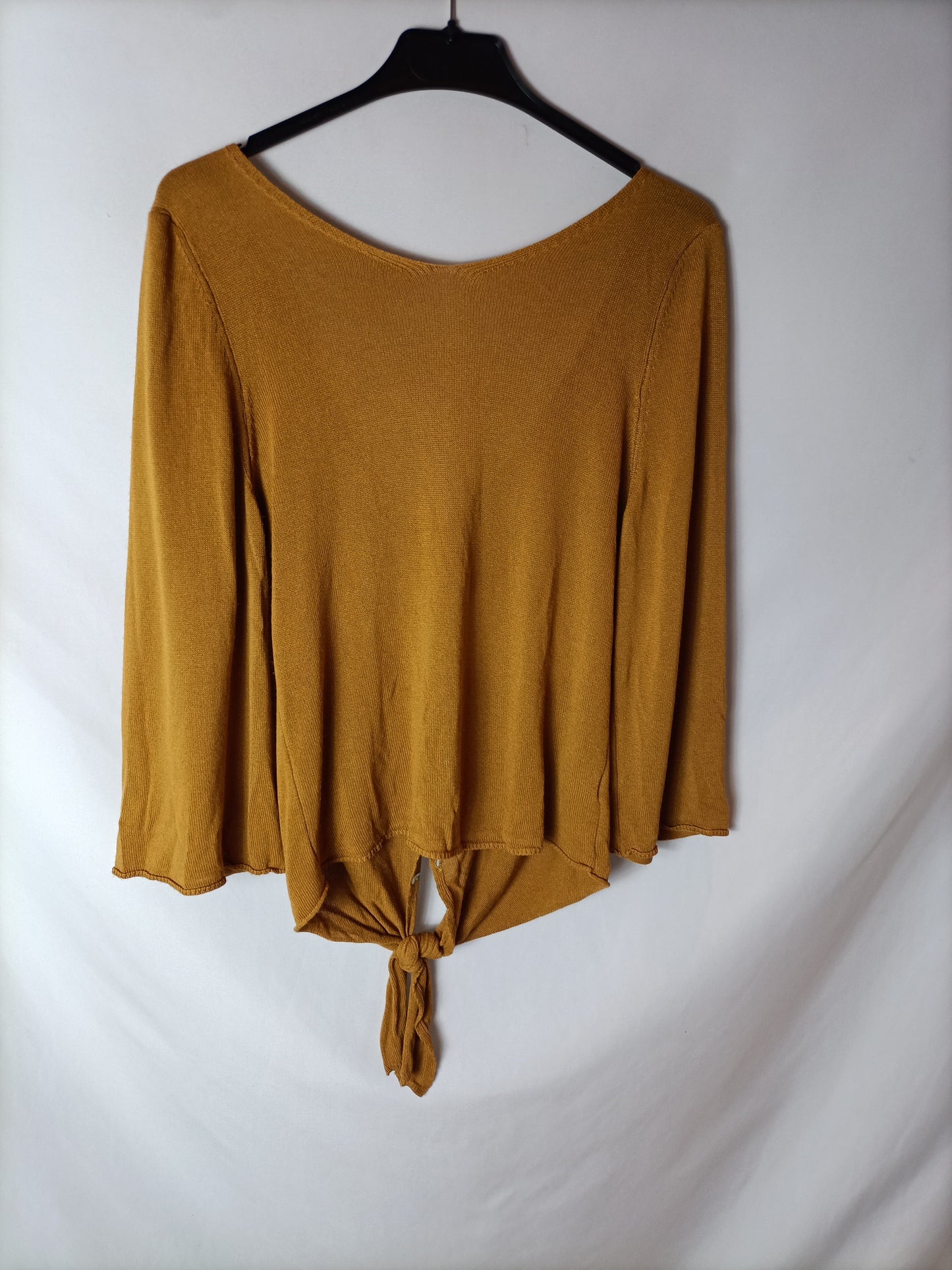 Copia de OTRAS. Top punto mostaza lazada T.u(S)