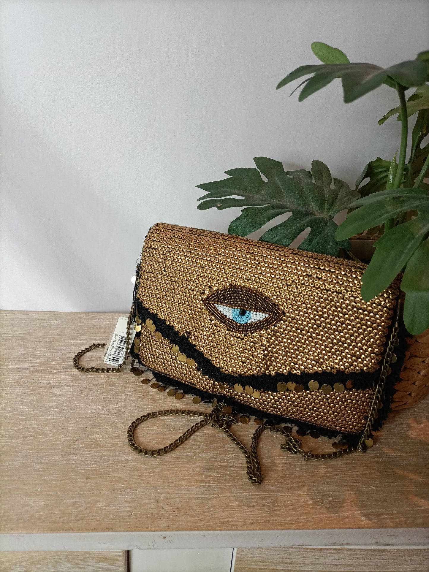 PARFOIS. Bolso lentejuelas ojo