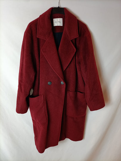 AMERICAN VINTAGE. Abrigo burdeos. T U (m/l)