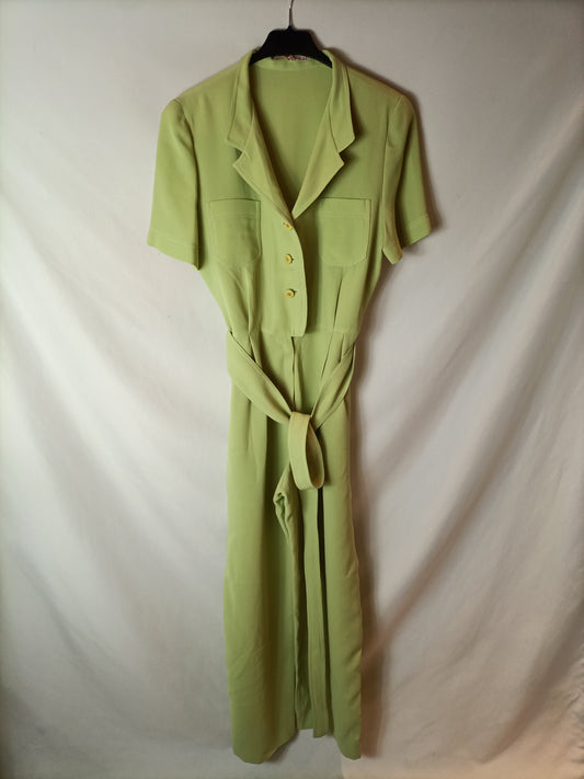 GLORIA ESTELLÉS. Mono verde lima. T 44