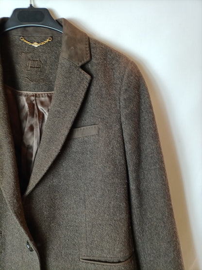 MASSIMO DUTTI. Heathered brown blazer, size 42 (M/L)