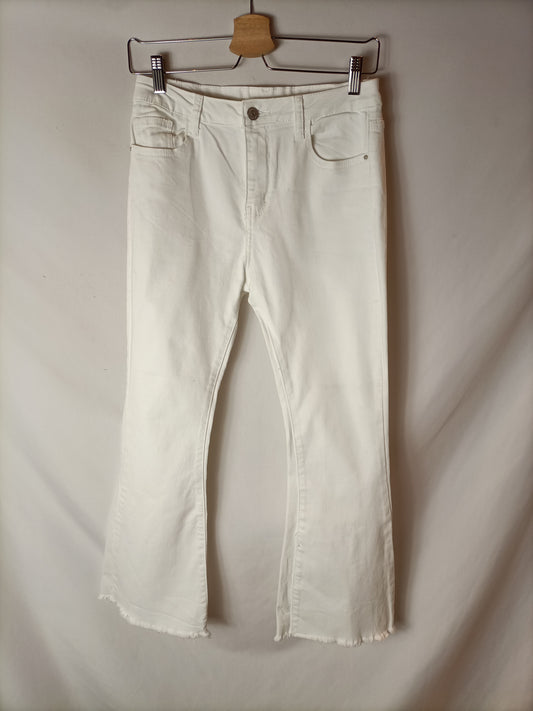 OTRAS. Pantalón blanco denim T.xl(36)