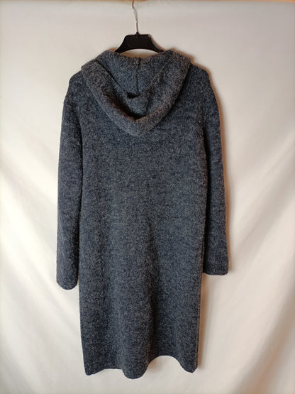 STRADIVARIUS.Cárdigan jaspeado azul T.u(s/m)