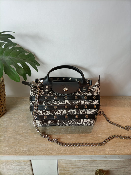 LONGCHAMP. Mini animal print bag