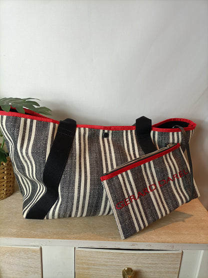 GERARD DAREL. Striped tote bag