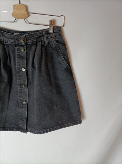 ZARA. Falda denim botones T.xs