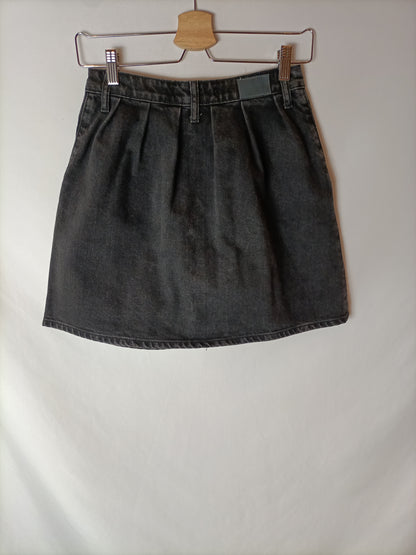 ZARA. Falda denim botones T.xs