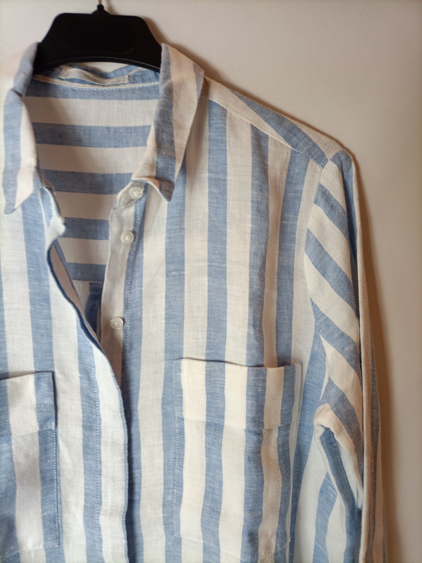 MANGO. Camisa fluida rayas  T.m