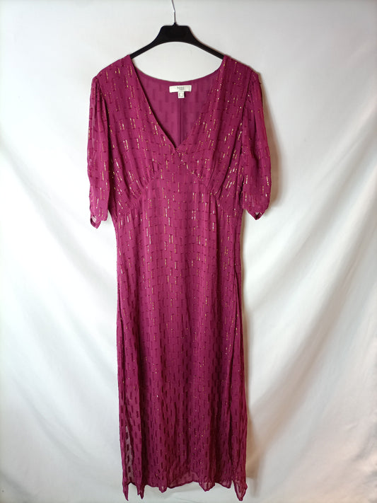 INTROPIA. Vestido rosa hilos T.l