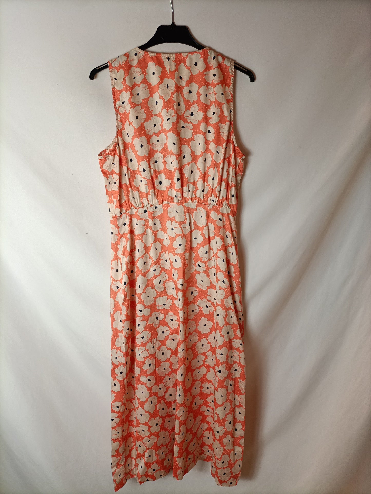 OYSHO. Vestido midi flores T.m