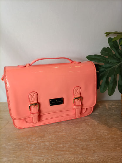 PAULS BOUTIQUE. Orange faux leather bag