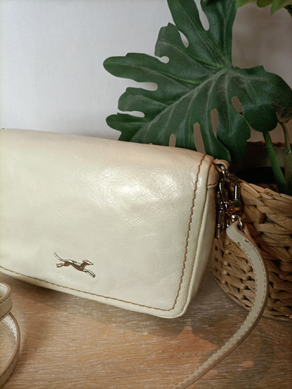 BIMBA Y LOLA. Bolso beige piel