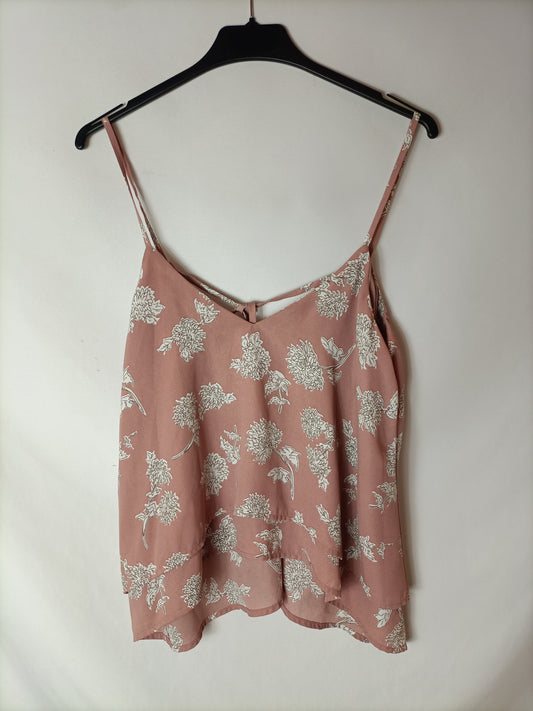 BP. Top rosa estampado. T XXS (xs/s)