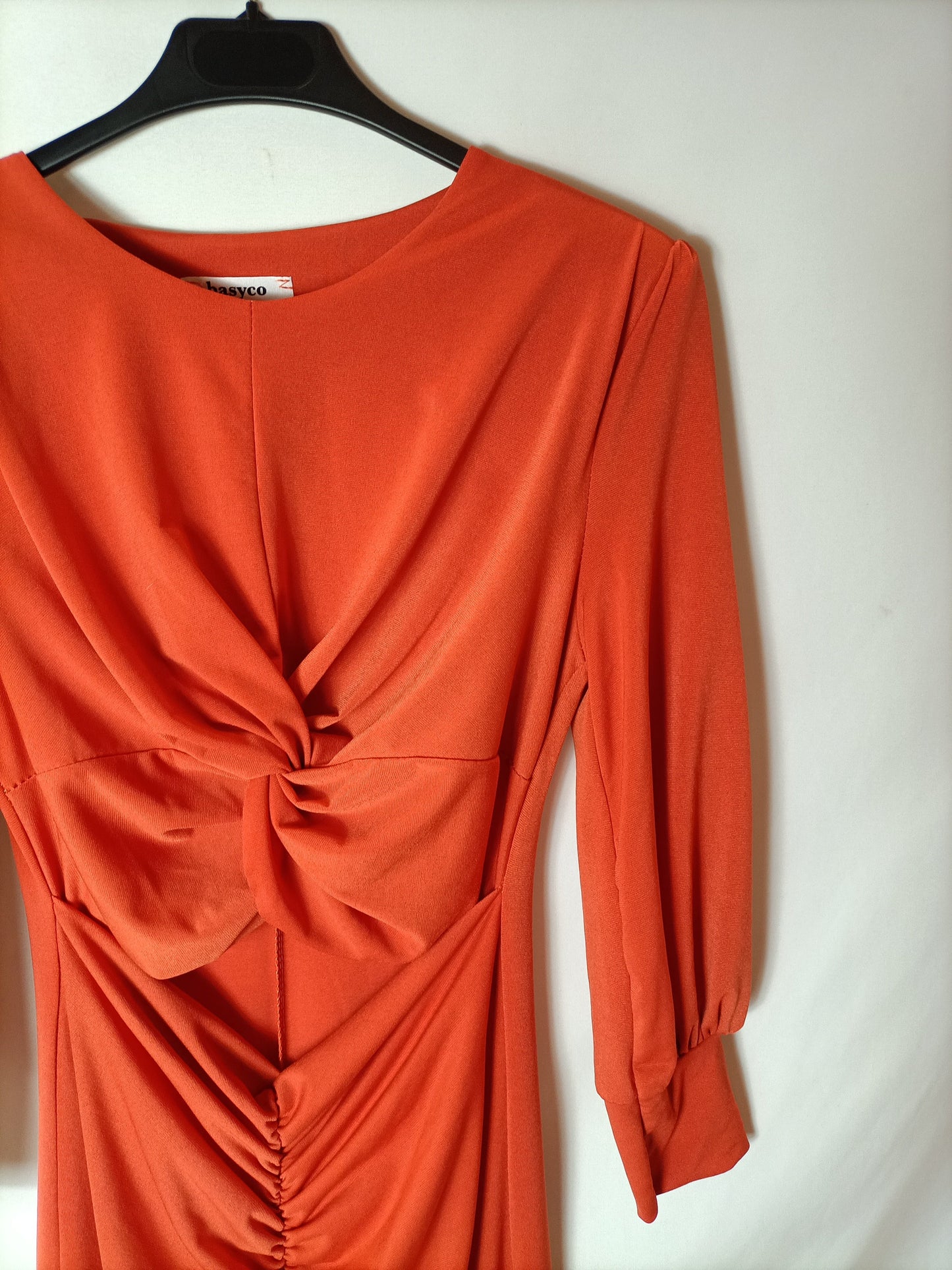 BASYCO JEREZ. Vestido naranja apertura TU (S)