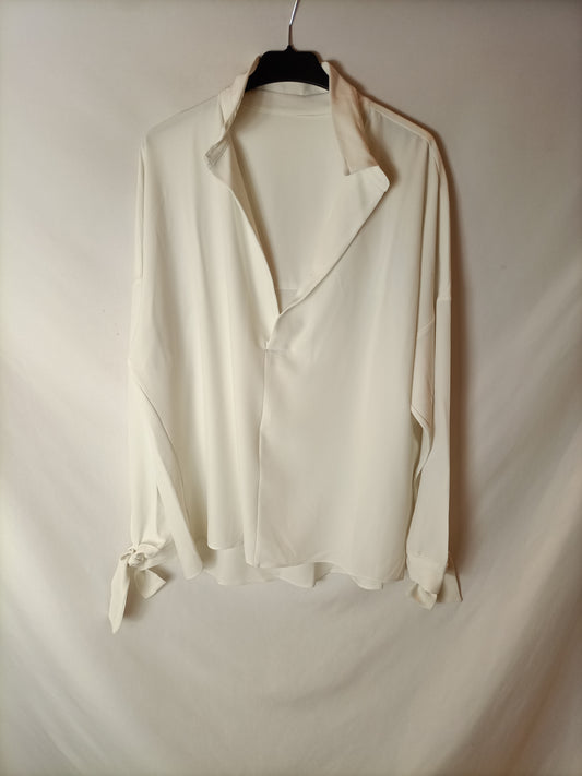 OTRAS. Blusa blanco roto T.u(s/m)