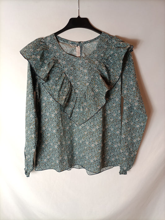 LOVELY BOLITA. Blusa flores volante T.m