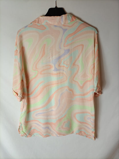 STRADIVARIUS. Blusa estampado hippie T.m