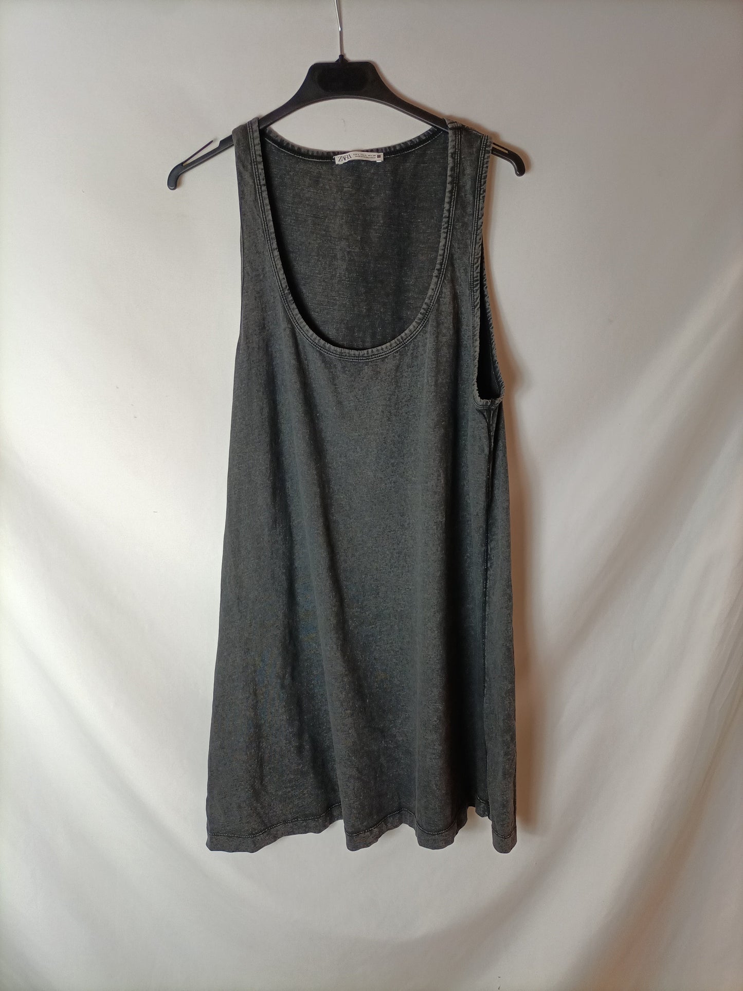 ZARA. Vestido efecto desgastado T.l