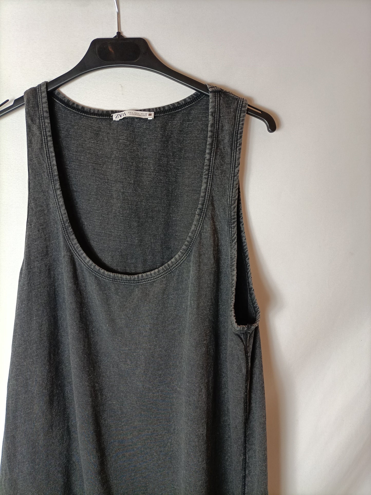 ZARA. Vestido efecto desgastado T.l