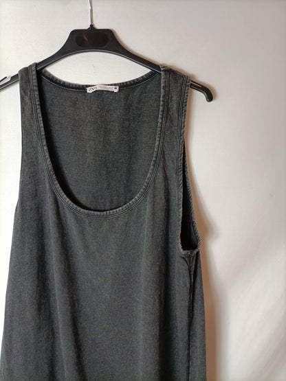 ZARA. Vestido efecto desgastado T.l