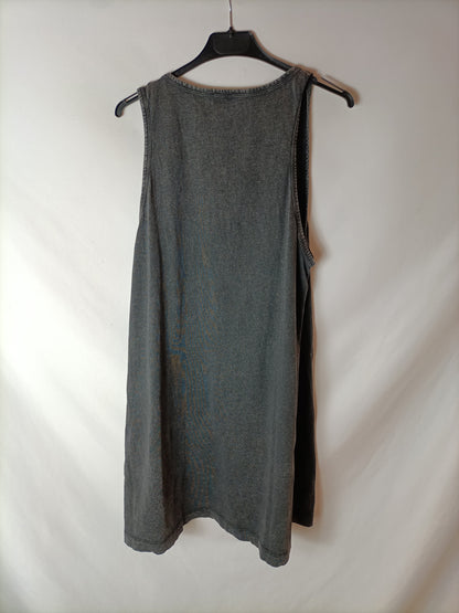 ZARA. Vestido efecto desgastado T.l