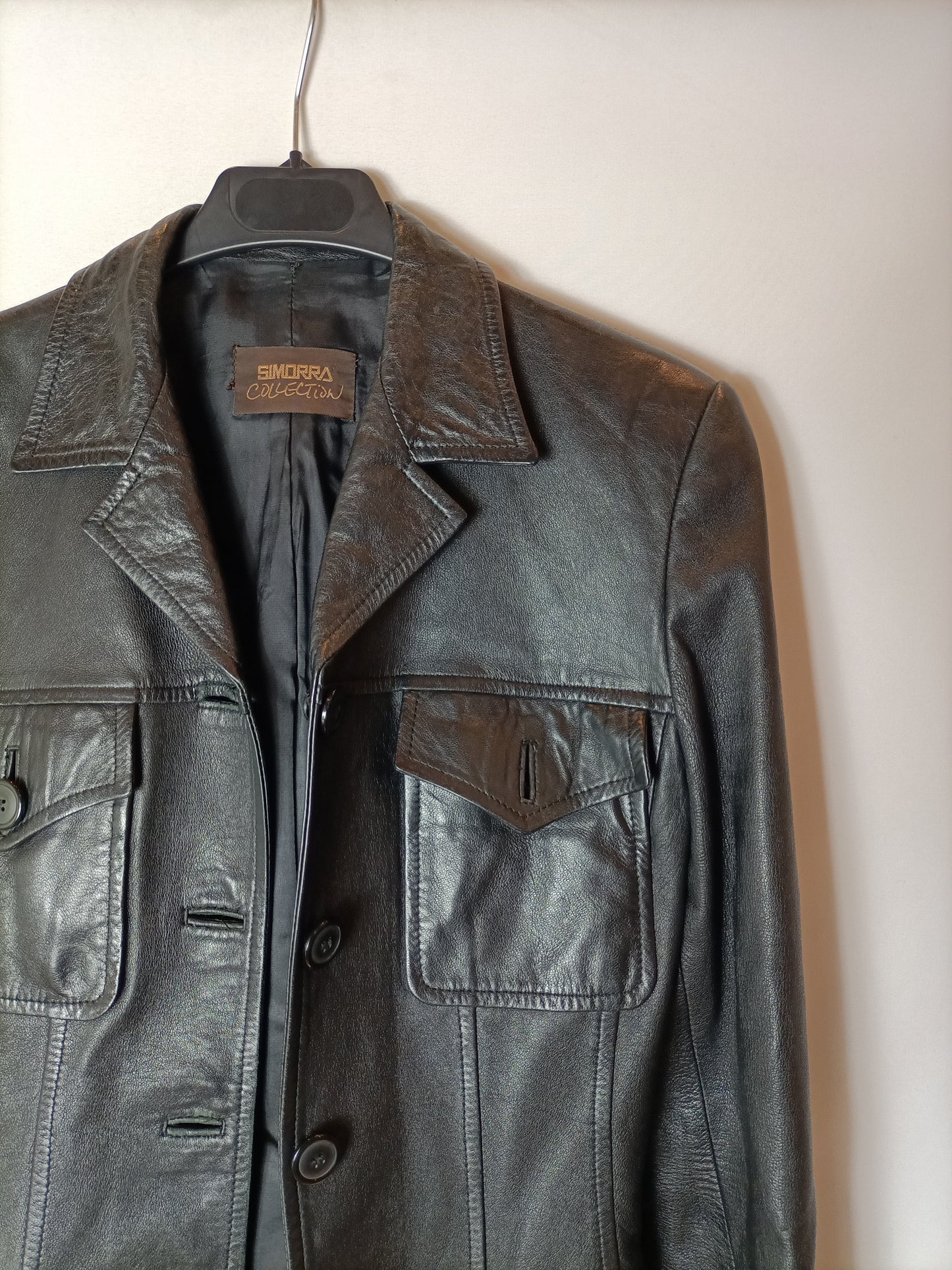SIMORRA COLLECTION. Black jacket with pockets. XS/S