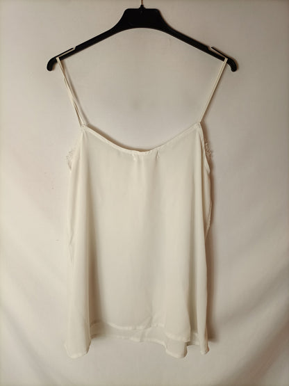 MUYALA. Top blanco lencero T.l