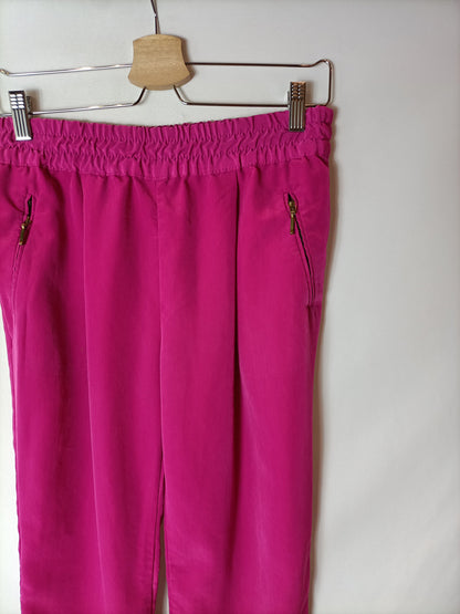 ZARA. Pink flowy trousers. TM
