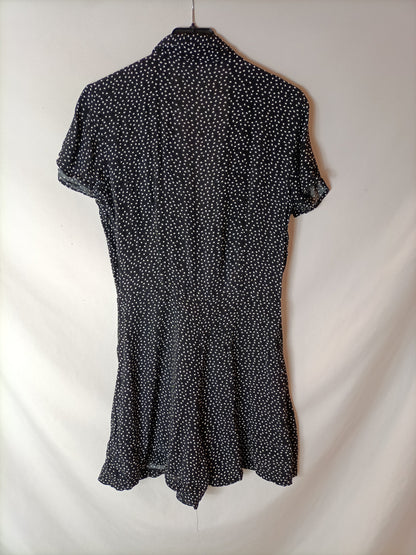 EASY WEAR. Mono corto negro efecto vestido. T M