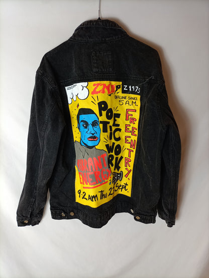 ZARA. Denim jacket with pattern. TM