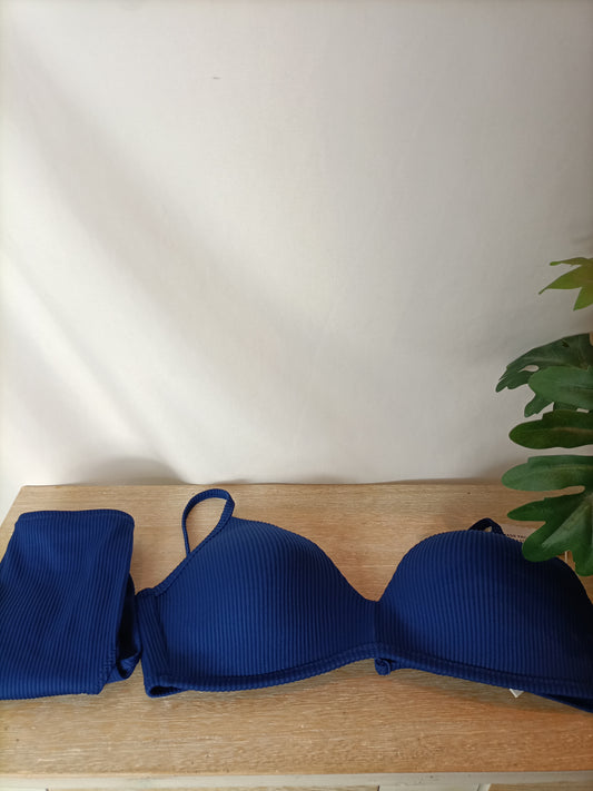 REPREVE. Bikini azul textura. T M