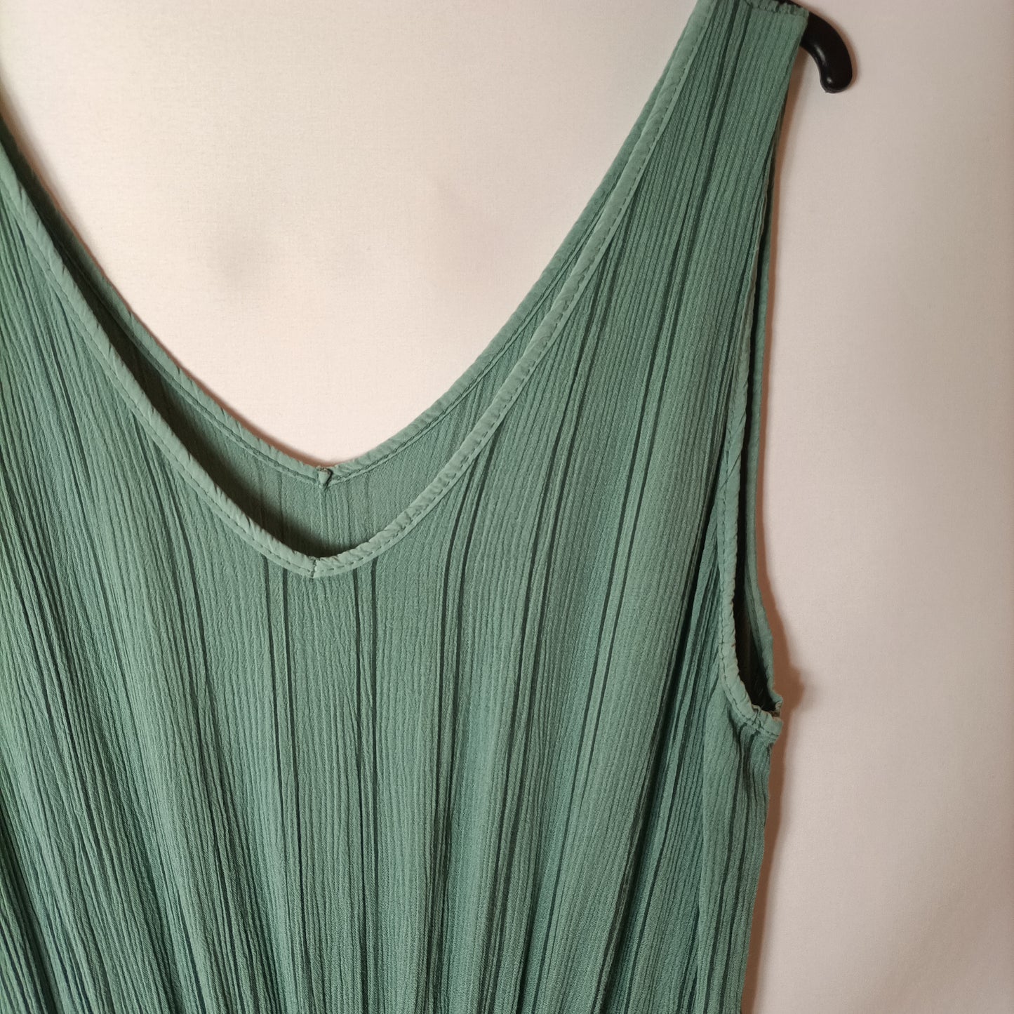 OTHERS. Aqua green fluid jumpsuit. TU(m)