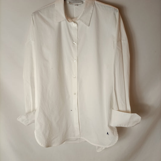 SCALPERS. Camisa blanca textura. T XS