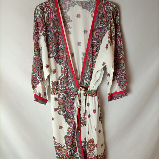 ZARA. Kimono-style wrap dress. TS