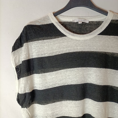 SCALPERS. Camiseta lino rayas. T M