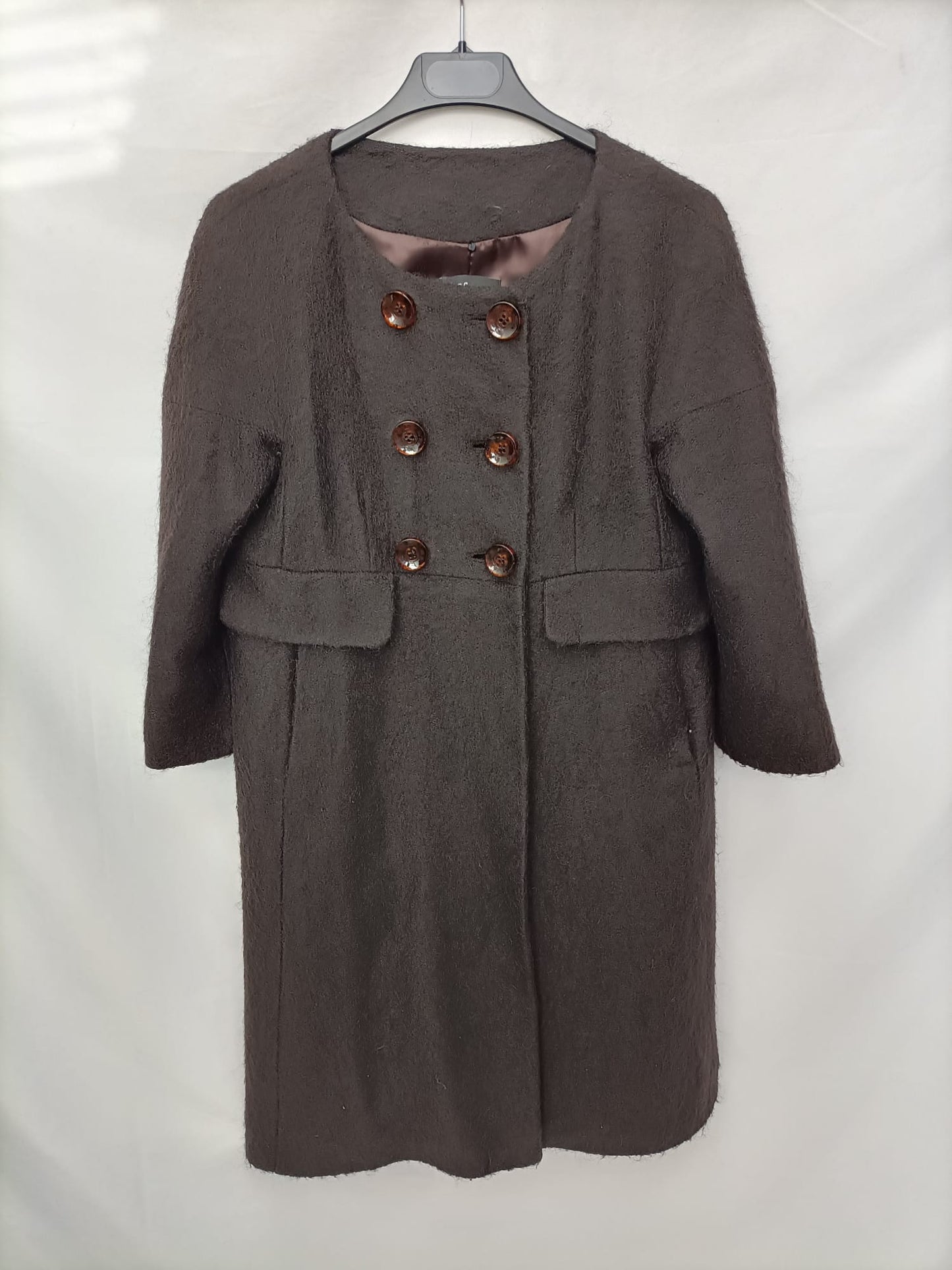 SFERA. Abrigo marrón T.s