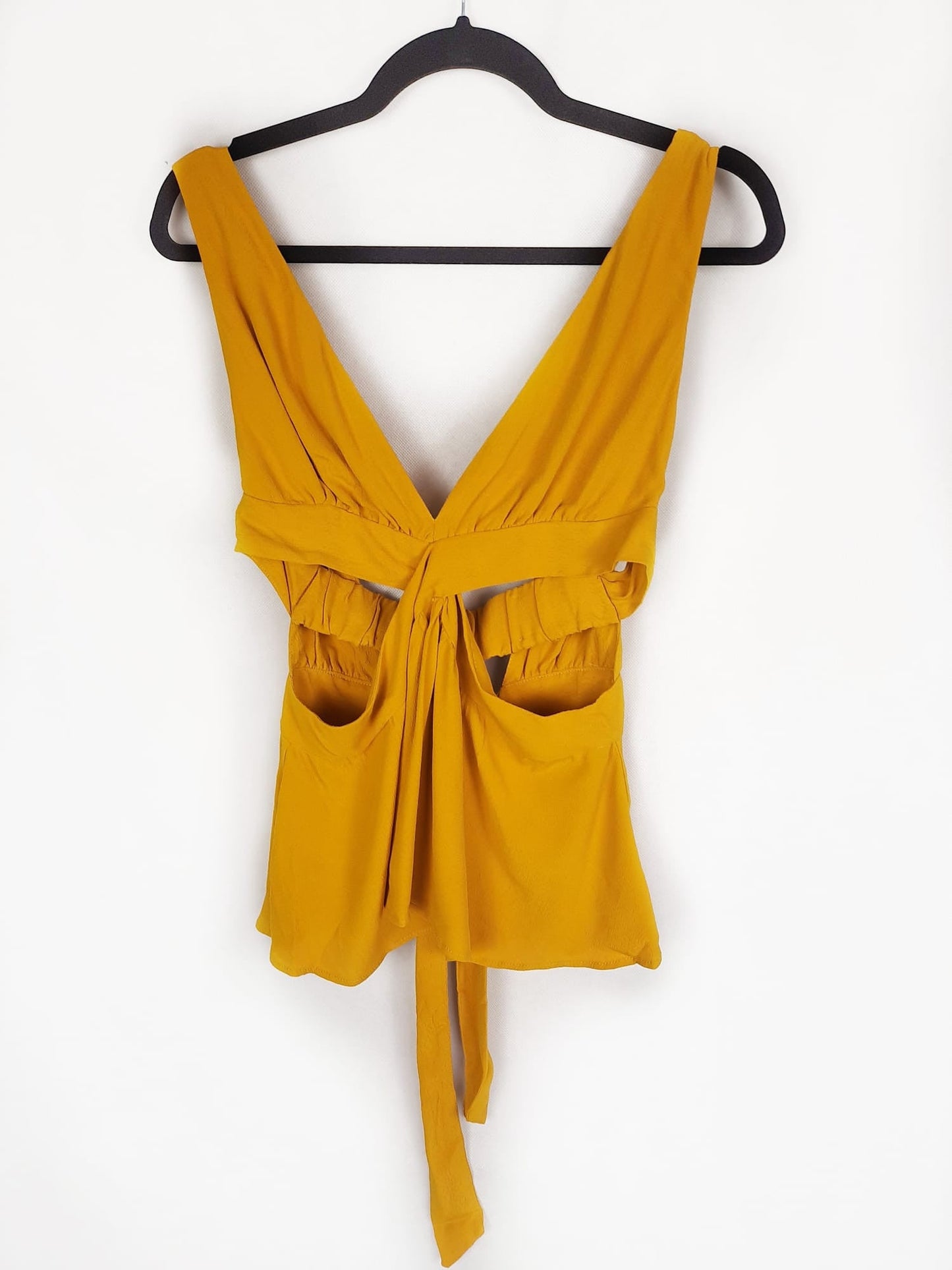 ZARA. Top mostaza aberrturas  T.M