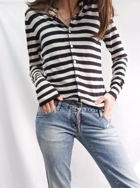 LANIDOR. Rebeca rayas y perlas T.s