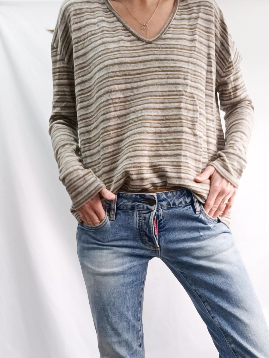 BROWNIE. Striped T.xs sweater