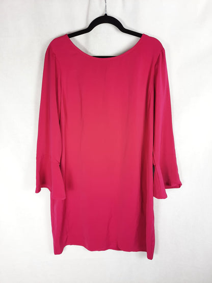 VIOLETA BY MANGO. Fuchsia dress, size L