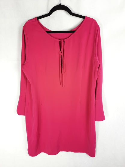 VIOLETA BY MANGO. Fuchsia dress, size L
