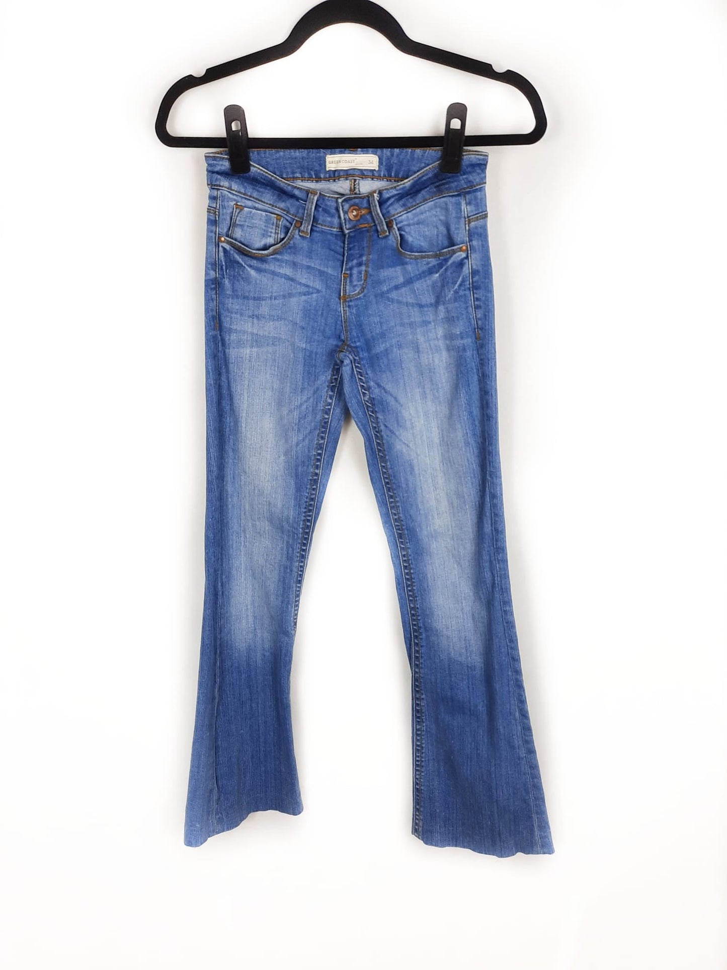 GREEN COAST. Bell-bottom trousers, size 34