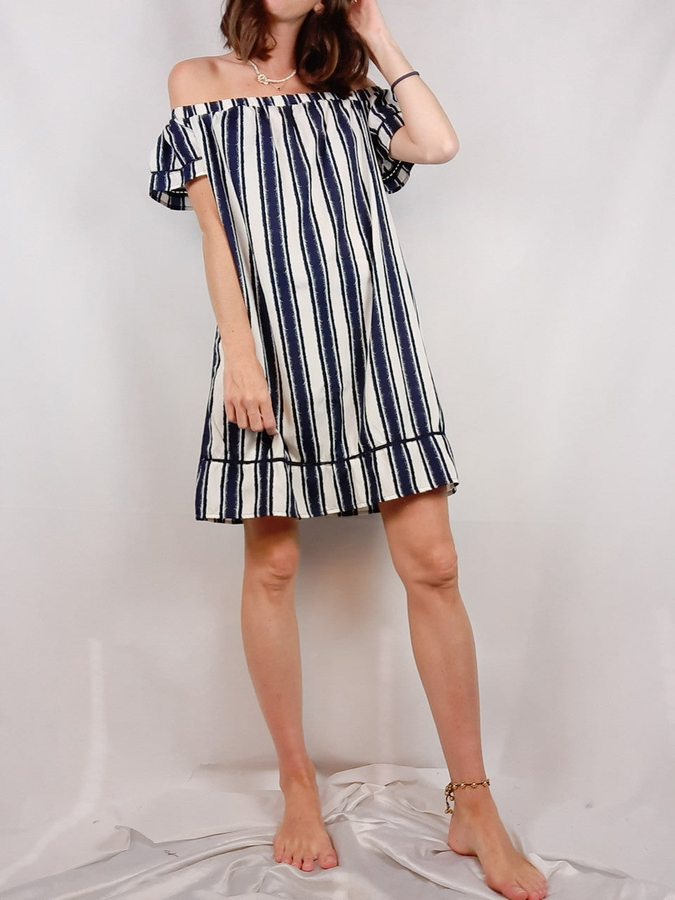 primark blue and white striped dress PRIMARK.Dress size 36 – Hibuy market