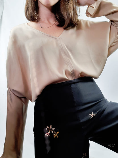 MAK BY MARISA ARACELI. Blusa beige T.36